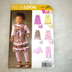 NEW LOOK 6016 Toddler's jumper top leggings size ½-4 NEW sewing pattern